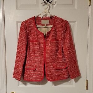 Banana Republic Red Textured Blazer